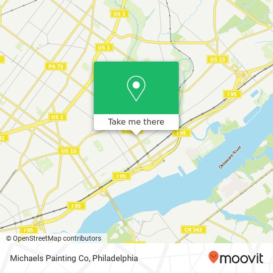 Mapa de Michaels Painting Co