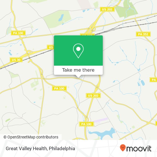 Mapa de Great Valley Health