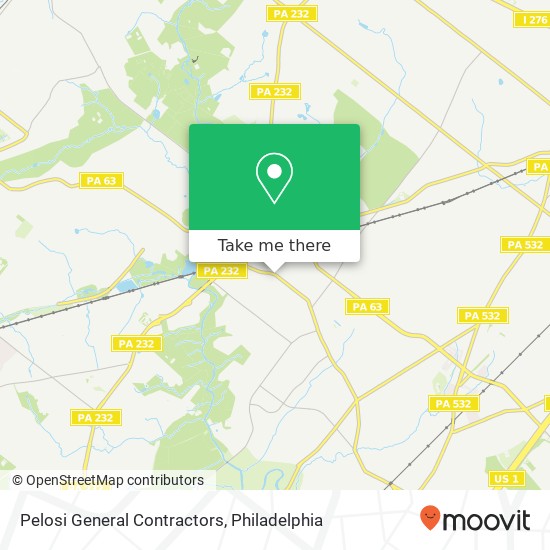 Pelosi General Contractors map