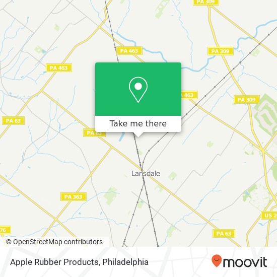 Apple Rubber Products map