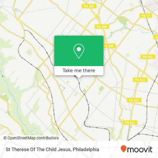 St Therese Of The Child Jesus map