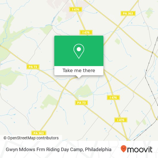 Mapa de Gwyn Mdows Frm Riding Day Camp