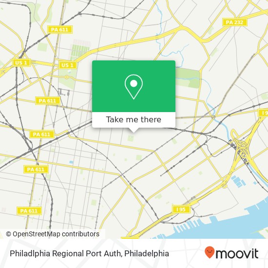 Mapa de Philadlphia Regional Port Auth
