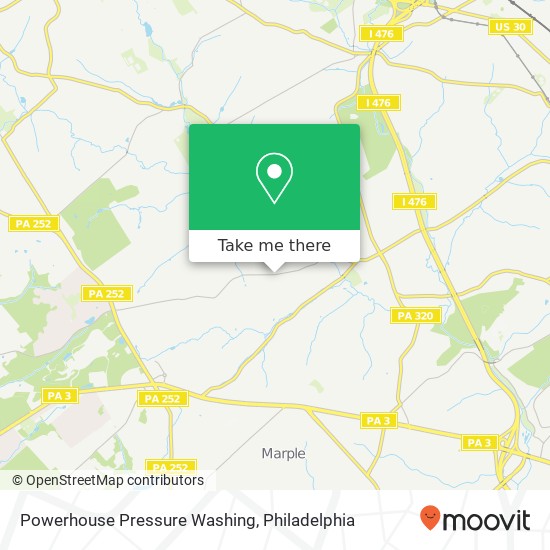 Mapa de Powerhouse Pressure Washing