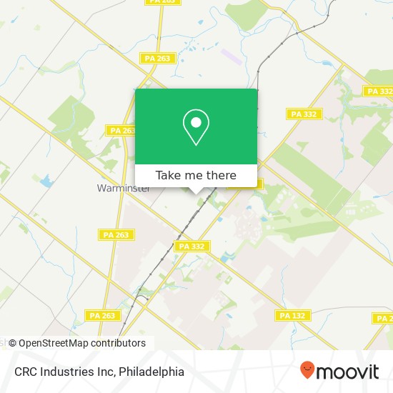 Mapa de CRC Industries Inc