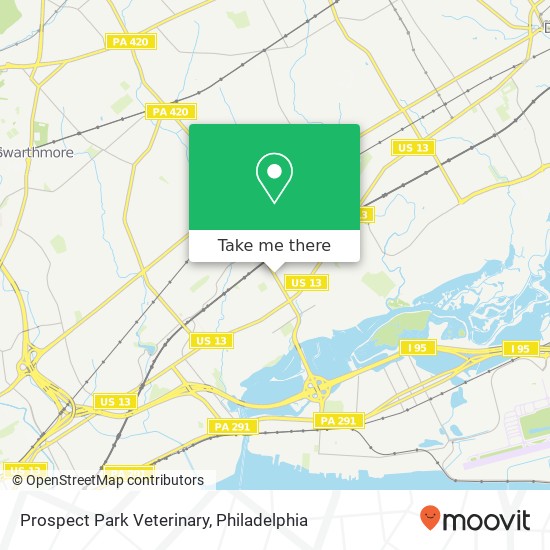 Prospect Park Veterinary map