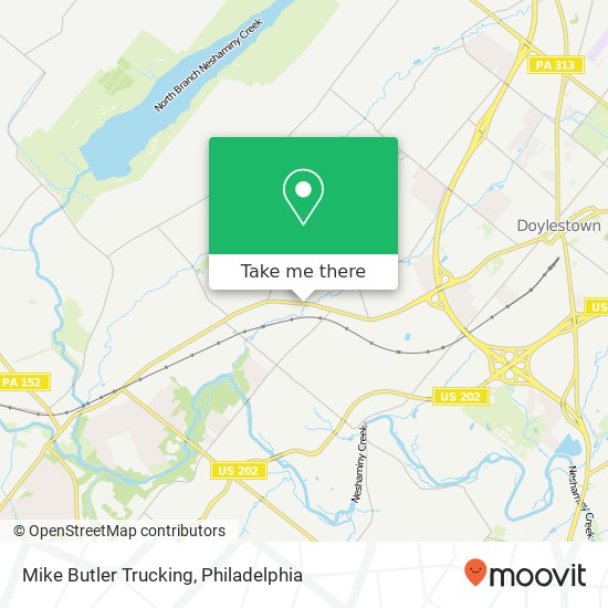 Mike Butler Trucking map