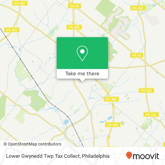 Lower Gwynedd Twp Tax Collect map