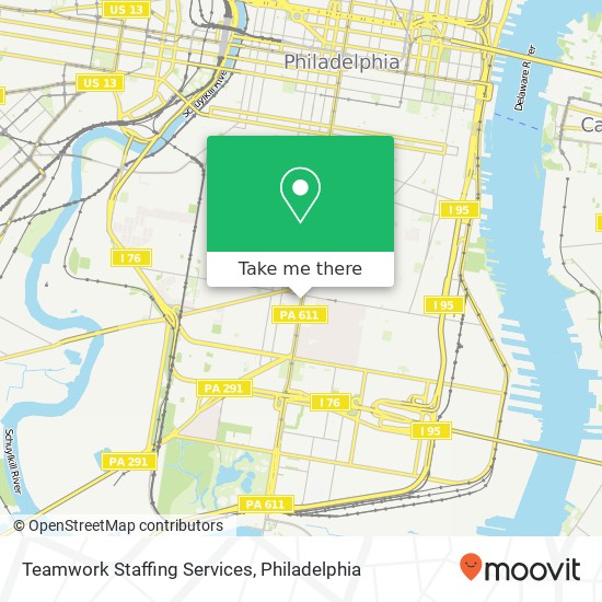 Mapa de Teamwork Staffing Services