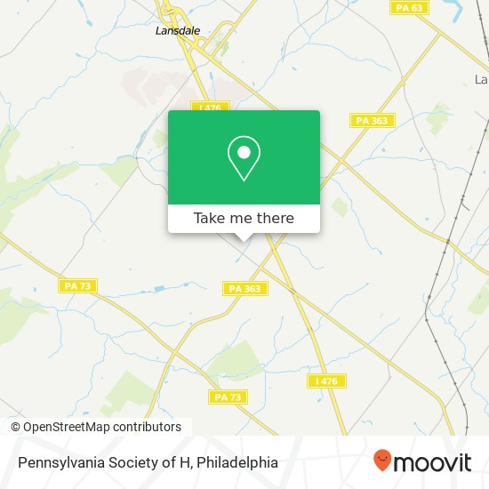 Mapa de Pennsylvania Society of H