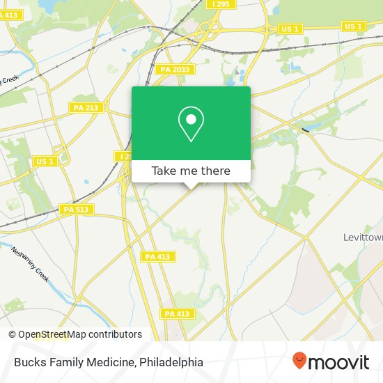 Bucks Family Medicine map
