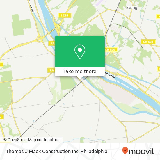 Mapa de Thomas J Mack Construction Inc