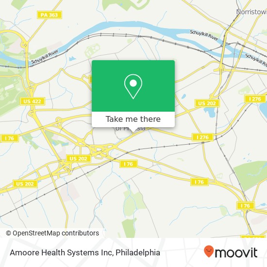 Amoore Health Systems Inc map
