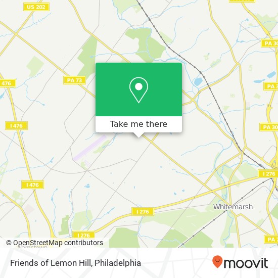 Mapa de Friends of Lemon Hill