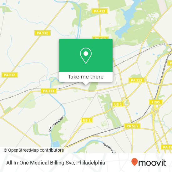 All In-One Medical Billing Svc map