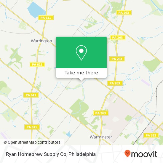Ryan Homebrew Supply Co map