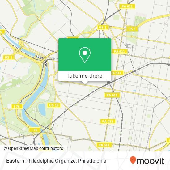 Mapa de Eastern Philadelphia Organize