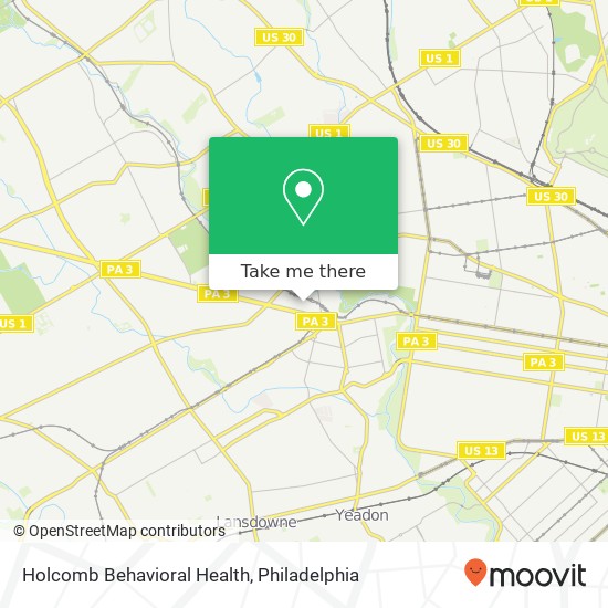 Mapa de Holcomb Behavioral Health