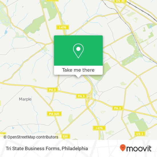 Tri State Business Forms map