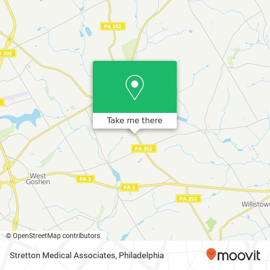 Stretton Medical Associates map