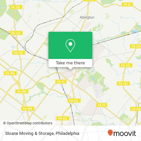 Sloane Moving & Storage map