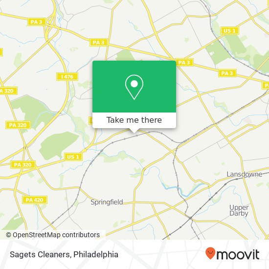 Sagets Cleaners map