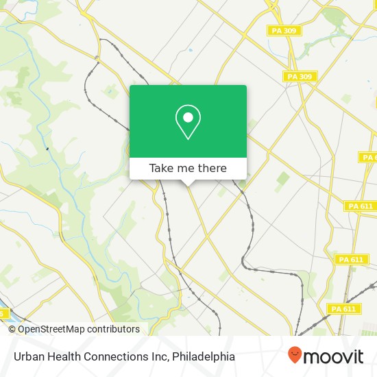 Mapa de Urban Health Connections Inc