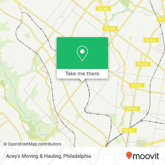 Acey's Moving & Hauling map