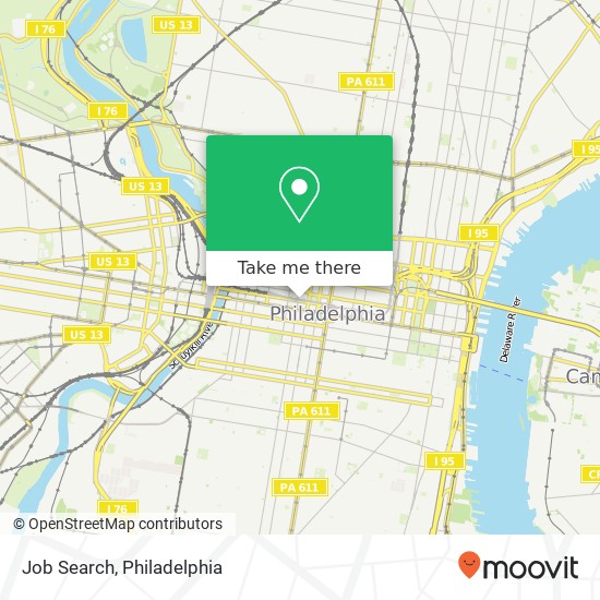 Job Search map