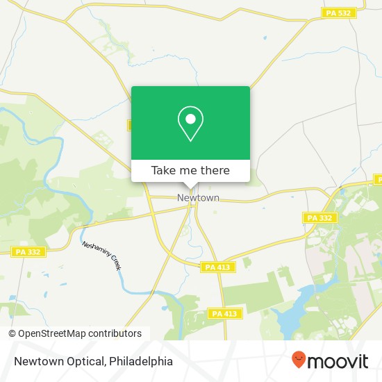 Mapa de Newtown Optical