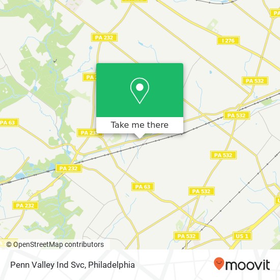 Mapa de Penn Valley Ind Svc