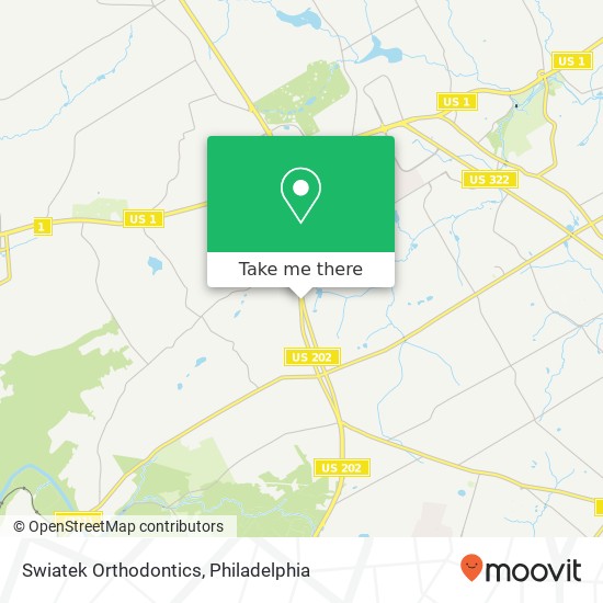 Swiatek Orthodontics map