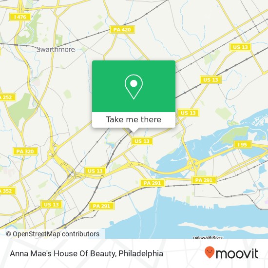 Anna Mae's House Of Beauty map