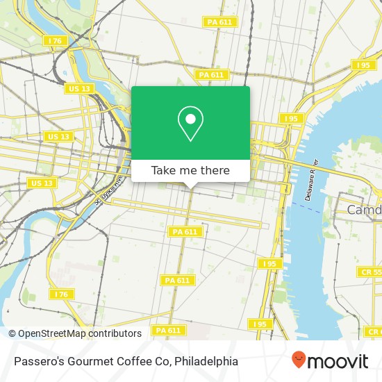 Mapa de Passero's Gourmet Coffee Co