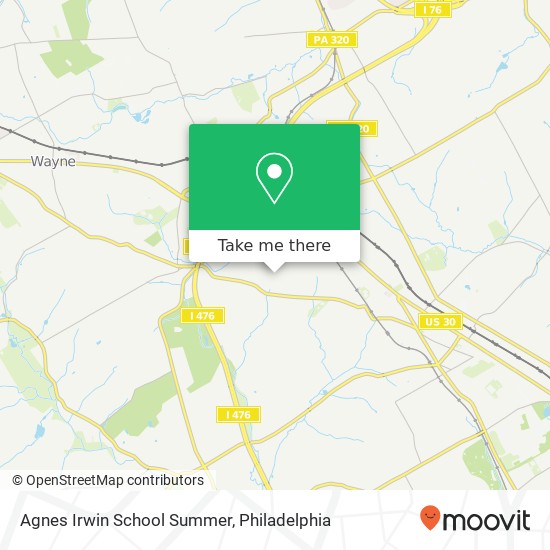 Agnes Irwin School Summer map