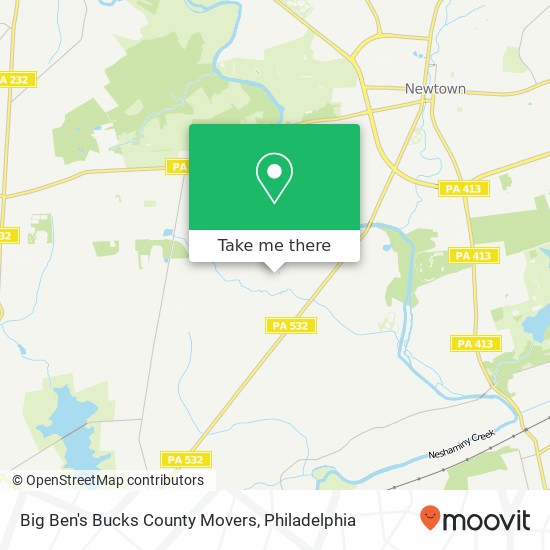 Big Ben's Bucks County Movers map