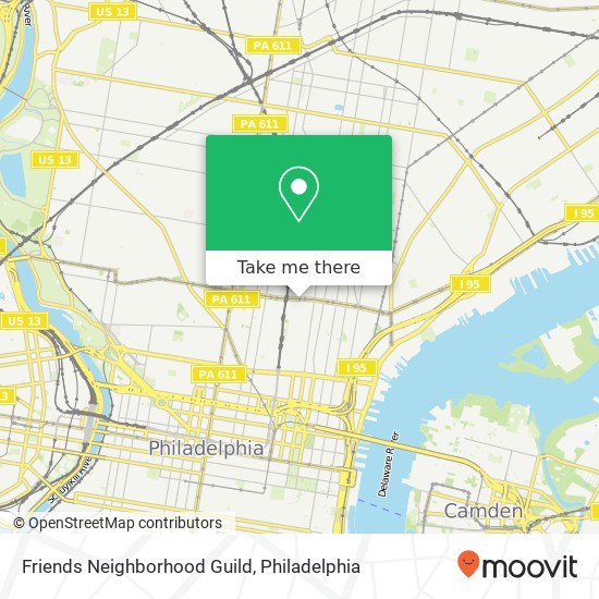 Friends Neighborhood Guild map