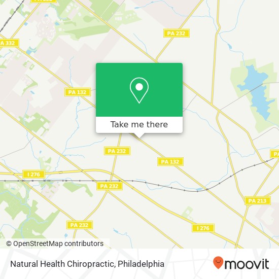 Natural Health Chiropractic map