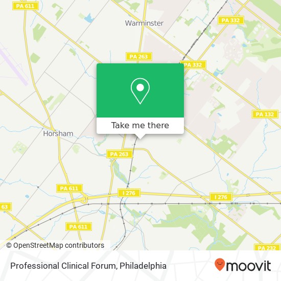 Professional Clinical Forum map