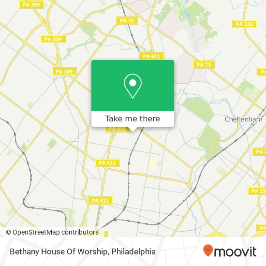 Bethany House Of Worship map