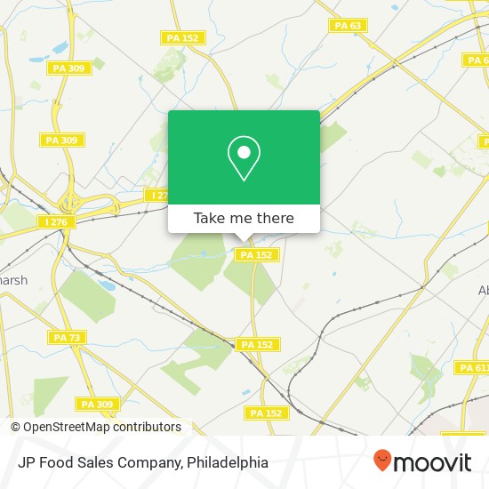 Mapa de JP Food Sales Company