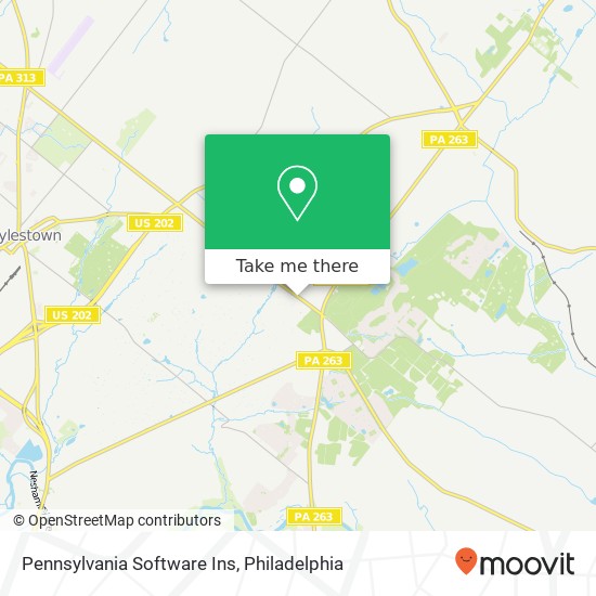 Pennsylvania Software Ins map