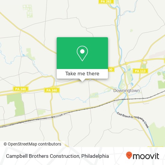 Campbell Brothers Construction map