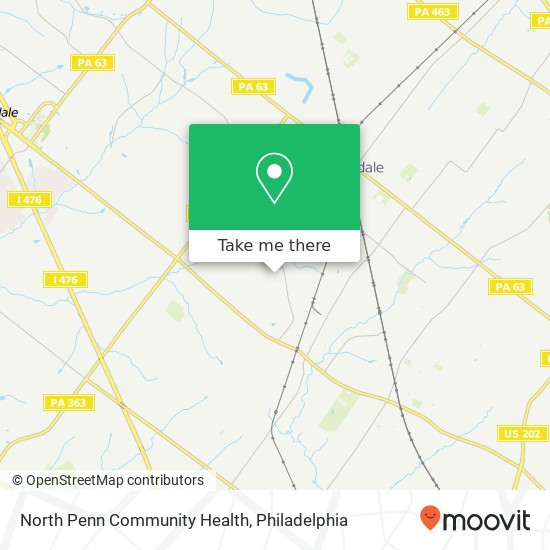 Mapa de North Penn Community Health