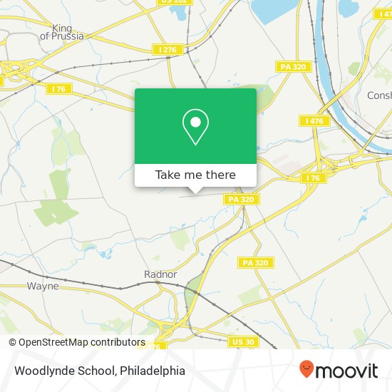 Woodlynde School map