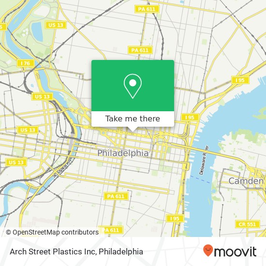 Arch Street Plastics Inc map