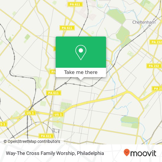 Way-The Cross Family Worship map