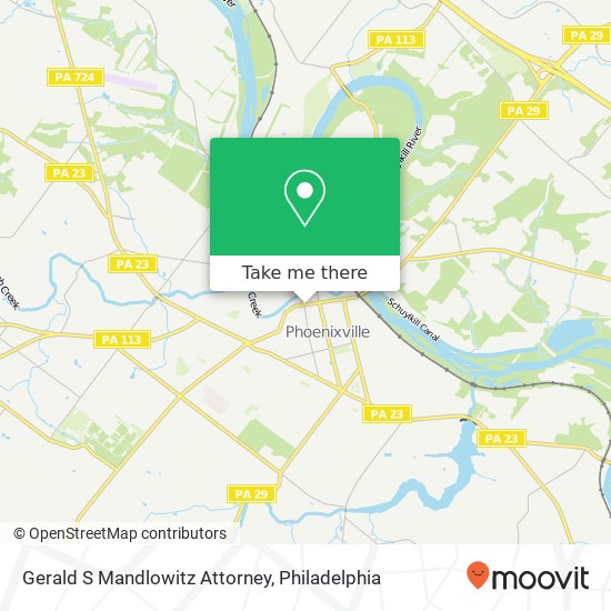 Gerald S Mandlowitz Attorney map