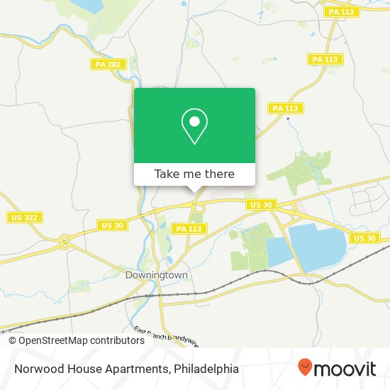 Mapa de Norwood House Apartments