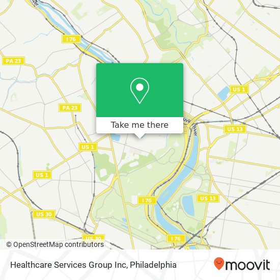 Healthcare Services Group Inc map